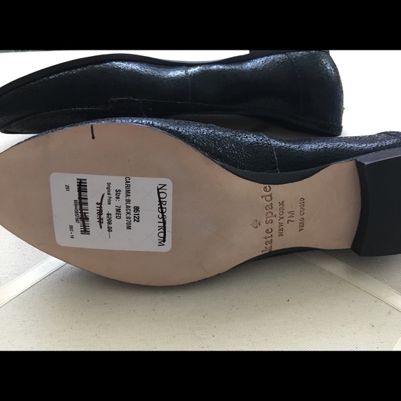 Kate Spade ‘Carima’ MISMATCH Black Leather Loafer - Picture 6 of 8